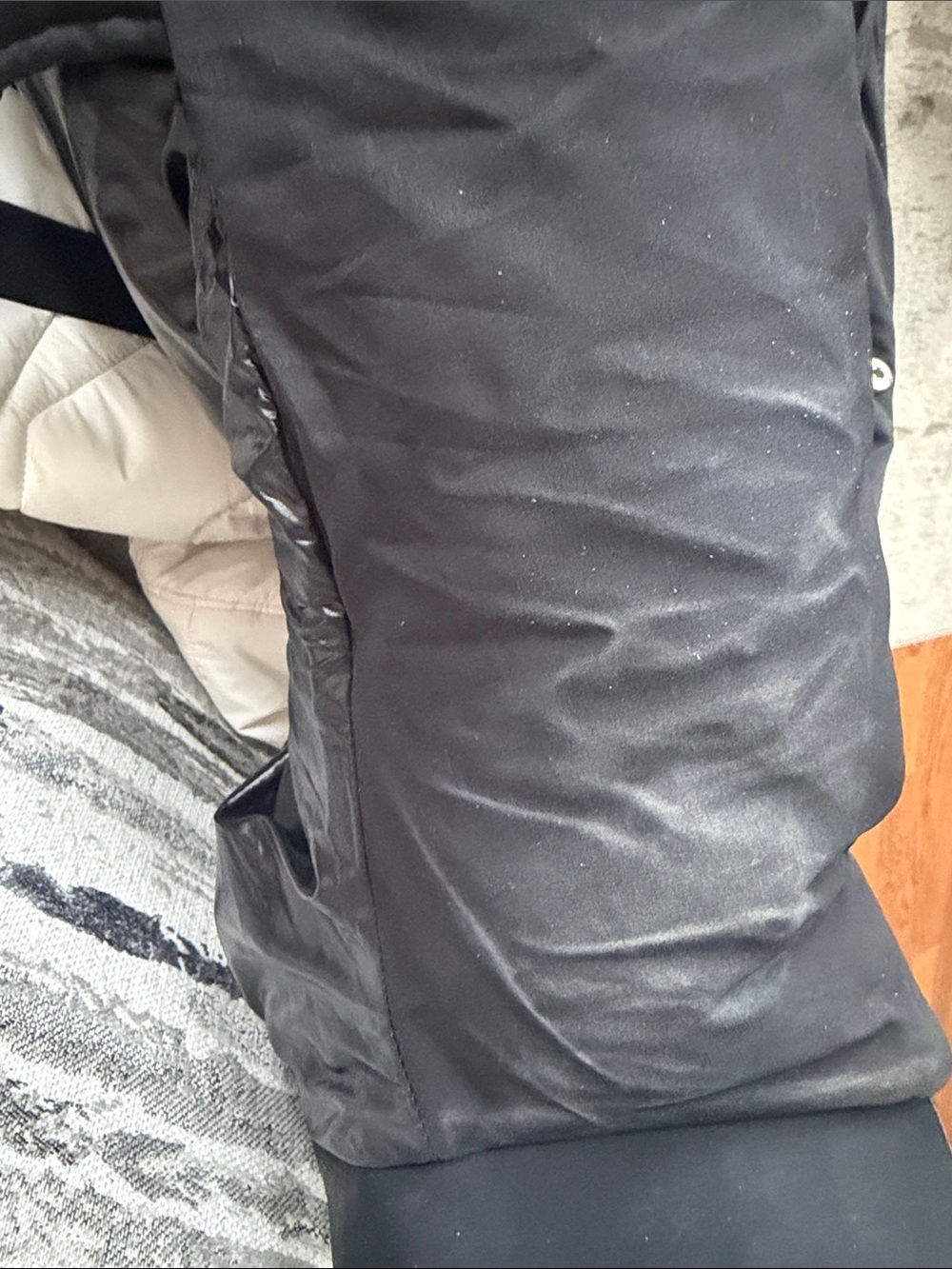 RUDSAK CAIRA Black Maxi Belted Down Puffer Jacket — Size Large - Picture 8 of 8